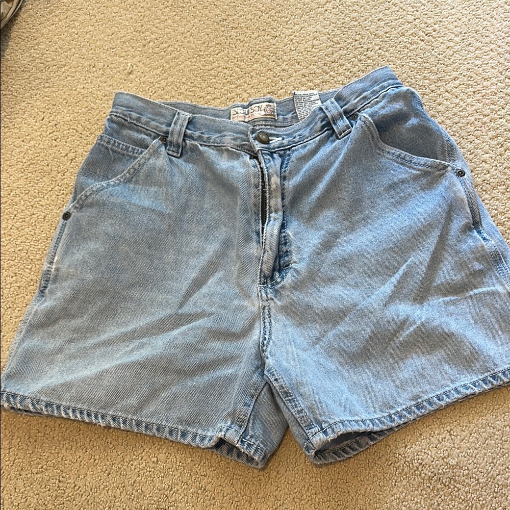 Bugle Boy Light Blue Denim Jean Shorts